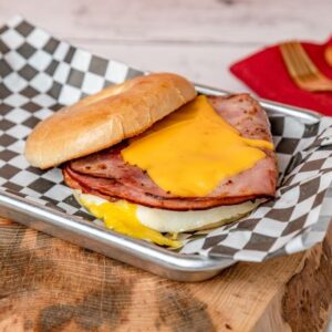 Going Ham Bitch-Ham Egg and cheese bagel